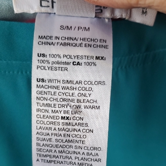 Chico's Blue Bell Sleeve Blouse with Floral Design - Picture 4 of 8